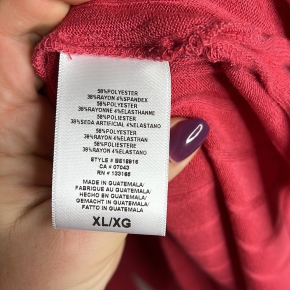 Anthropologie Eri + Ali xL Ribbed Mock Cowl Neck Lightweight Dolman knit Sweater - Picture 8 of 9